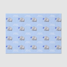 Personalisierte Baby-Elefant-1. Seidenpapier