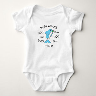 Personalisierte Baby Shark Baby's Strampler