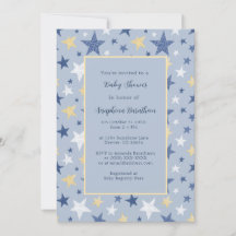 Personalisierte Baby Shows in Navy & Yellow Winter