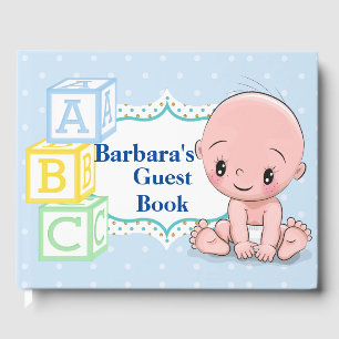 Personalisierte Babydusche Gästebuch