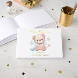 Personalisierte Babydusche Gästebuch