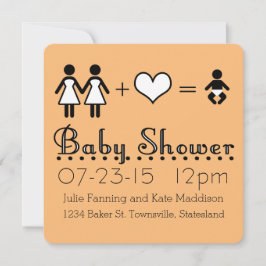 Personalisierte Babydusche Moderne Icon Mama und M Einladung