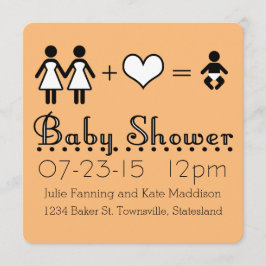 Personalisierte Babydusche Moderne Icon Mama und M Einladung