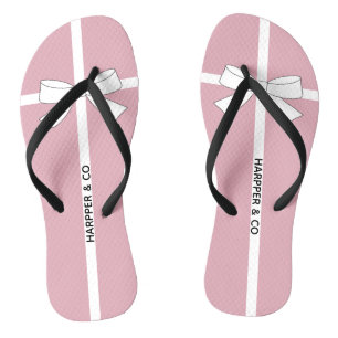 Personalisierte Babydusche Pink Tiara Party Flip Flops
