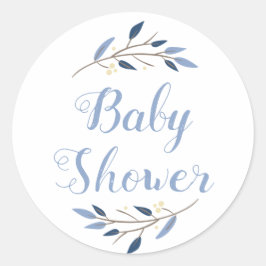 Personalisierte Babyduschkleber Runder Aufkleber