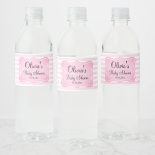 Personalisierte Babyparty-Feier elegante rosa Stre