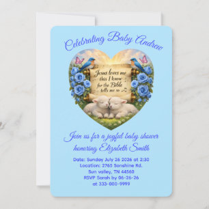 Personalisierte Babyshower-Einladung für einen Jun Einladung