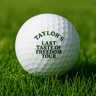 Personalisierte Bachelor-Party Der letzte Vorgesch Golfball