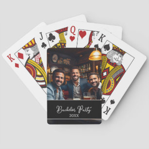 Personalisierte Bachelor-Party-Erinnerung Spielkarten