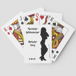 Personalisierte Bachelor-Party-Karten Spielkarten