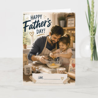Personalisierte Backen Vatertagskarte Karte