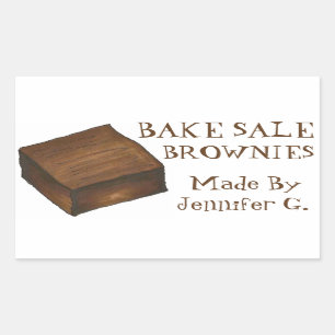 Personalisierte Bäckereien, gebacken mit Aufkleber