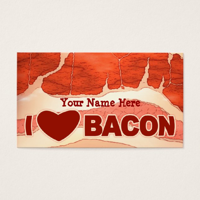 Personalisierte Bacon-Liebe (Vorderseite)