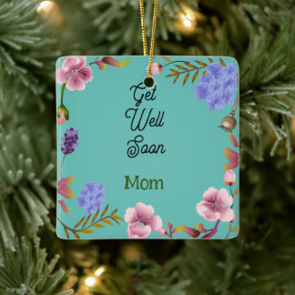 Personalisierte Bald-Karte Keramikornament
