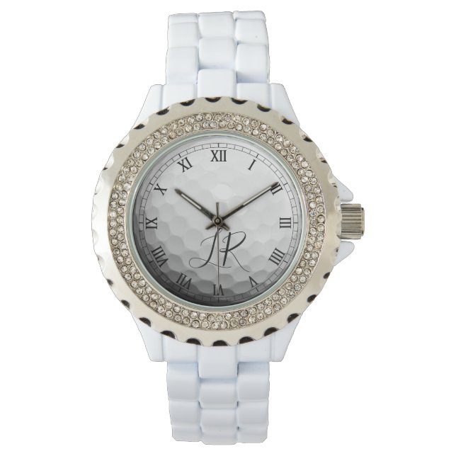 Personalisierte Ball Themed Women's Golf Watch Armbanduhr (Vorderseite)