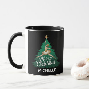 Personalisierte Ballerina Balletttänzerin Weihnach Tasse