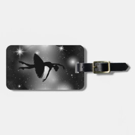Personalisierte Ballett-Silhouette Gepäckanhänger