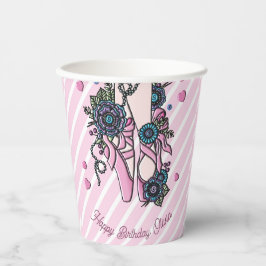 Personalisierte Ballettschuhe Pappbecher