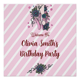 Personalisierte Ballettschuhe Poster