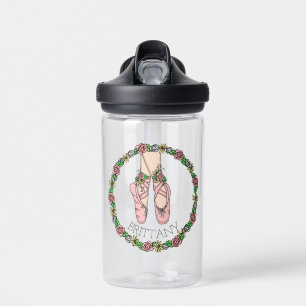 Personalisierte Ballettschuhe Trinkflasche