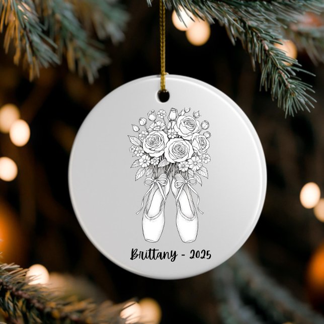 Personalisierte Ballettverzierung, Pointe Shoes Keramik Ornament (Von Creator hochgeladen)