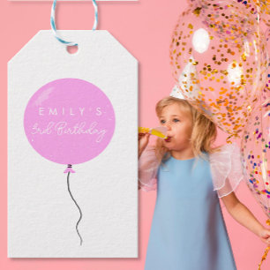 Personalisierte Ballonparty Geburtstag Taufe Geschenkanhänger