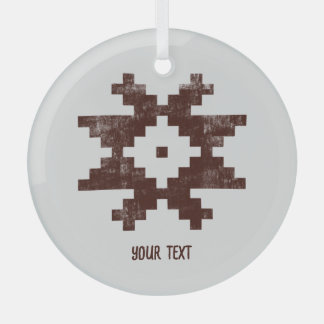 Personalisierte baltische Weihnachtsdekoration Ornament Aus Glas