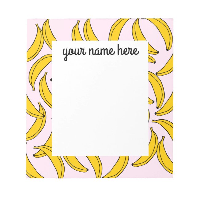 Personalisierte Bananen Notizblock (Vorderseite)