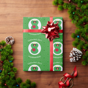 Personalisierte bangladeschische Engel-Weihnachtsf Geschenkpapier