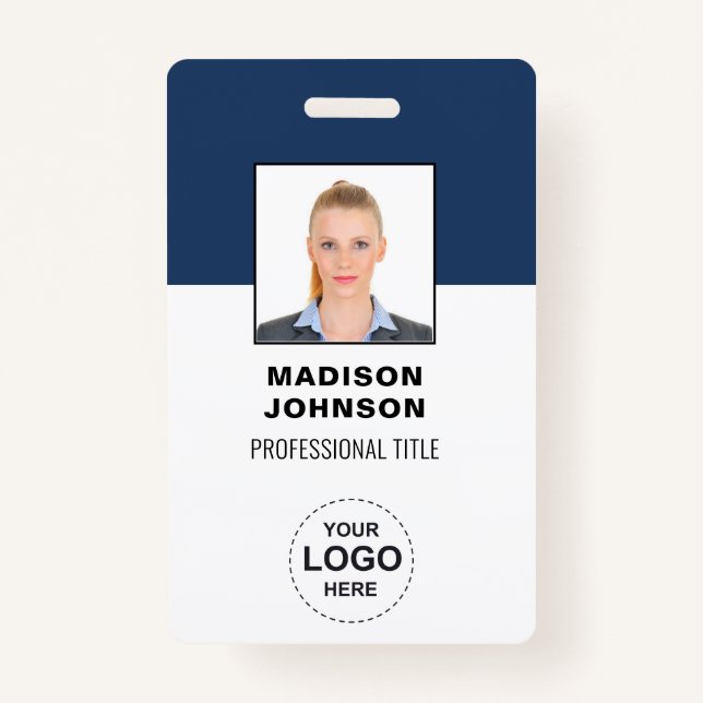 Personalisierte Barcode-ID-Karten mit Logo und Fot Ausweis (Vorderseite)