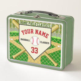 Personalisierte Baseball Classics Zuhause Field Lu Metall Brotdose