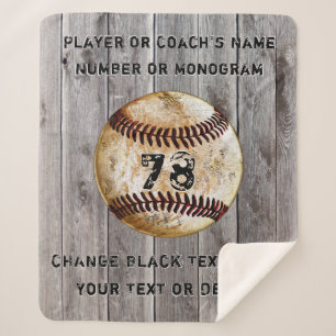 Personalisierte Baseball-Geschenke für Spieler od Sherpadecke