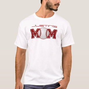Personalisierte Baseball-Mama T-Shirt