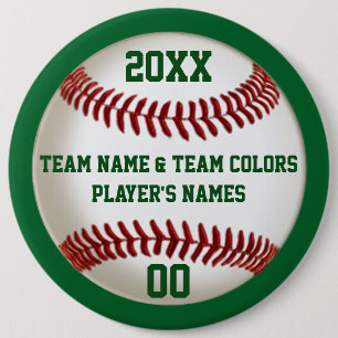 Personalisierte Baseball-MassenButtone, Farben und Button