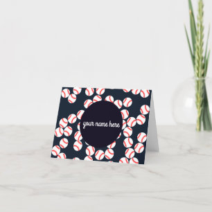 Personalisierte Baseball-Mitteilungskarten eingekl Dankeskarte