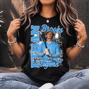 Personalisierte Baseball-Mom-Player-Bootleg-Style T-Shirt