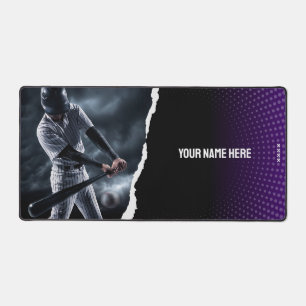 Personalisierte Baseball-Player-Desk-Mat Schreibtischunterlage