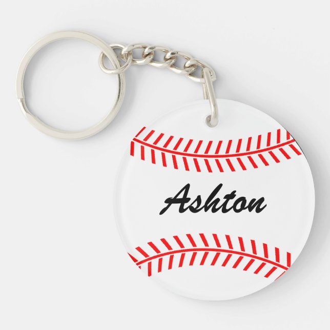 Personalisierte Baseball-Schlüsselketten mit indiv Schlüsselanhänger (Vorderseite)