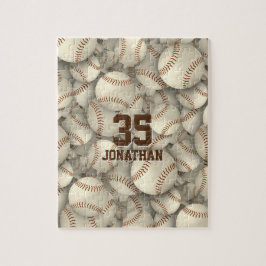 personalisierte Baseball-Softball-Musterjungs-Mädc