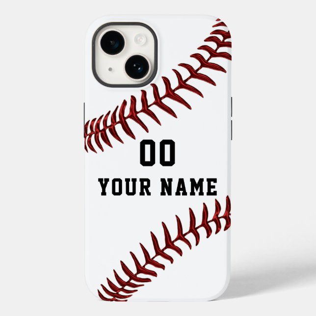 Personalisierte Baseball-Telefonfälle, Neuigkeiten Case-Mate iPhone 14 Hülle (Rückseite)
