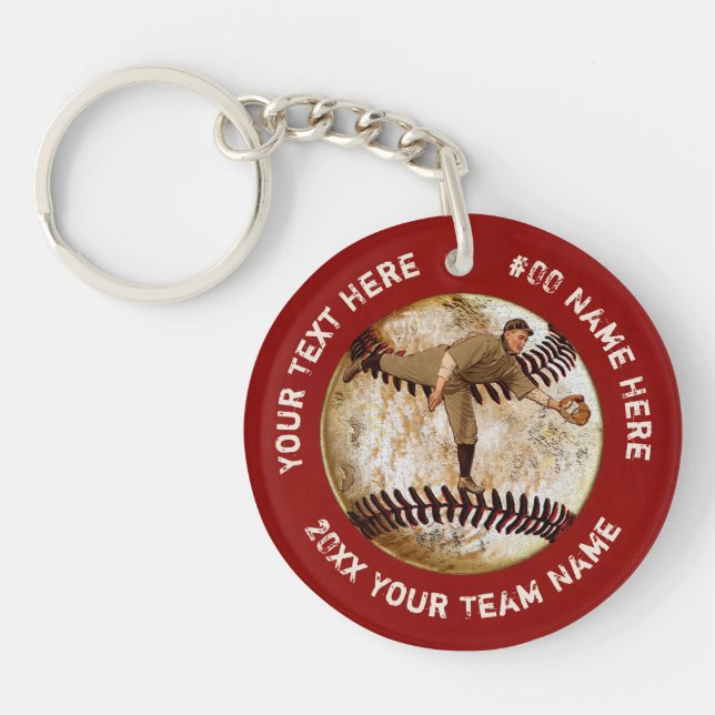 Personalisierte Baseballgeschenke für Spieler, Tra Schlüsselanhänger (Vorderseite)