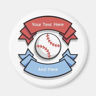 Personalisierte Baseballmagnete Magnet