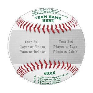 Personalisierte Baseballs für Team, Senior Night G