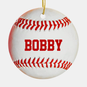Personalisierte Baseballverzierung Keramik Ornament