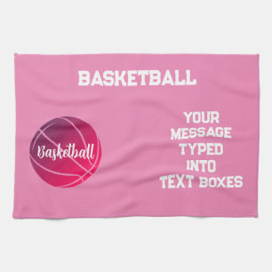 Personalisierte Basketball-, Basketball-Geschenkid Geschirrtuch