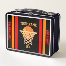 Personalisierte Basketball Classics Metal Lunchbox