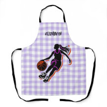 Personalisierte Basketball-Girl-Schürze