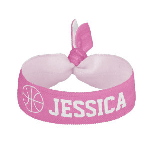 Personalisierte Basketball-Haargummis für Mädchent Haarschleife
