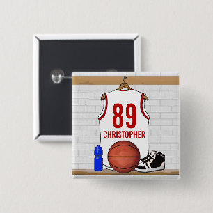 Personalisierte Basketball Jersey Button