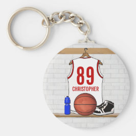 Personalisierte Basketball Jersey Schlüsselanhänger